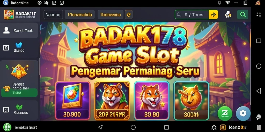 Tampilan gameplay Slot yang seru dan menarik di BADAK178.