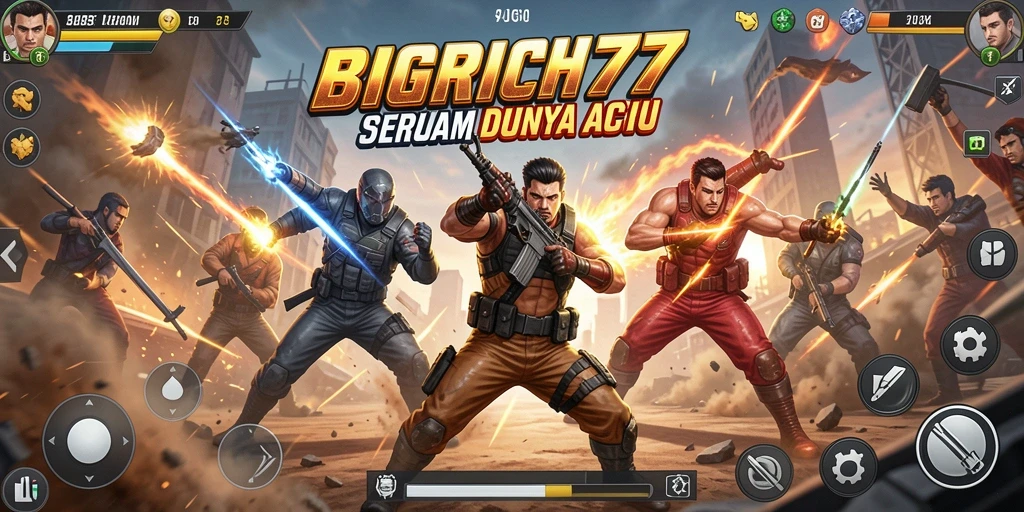 Tampilan gameplay seru dalam BIGRICH77 dengan pertarungan intens.
