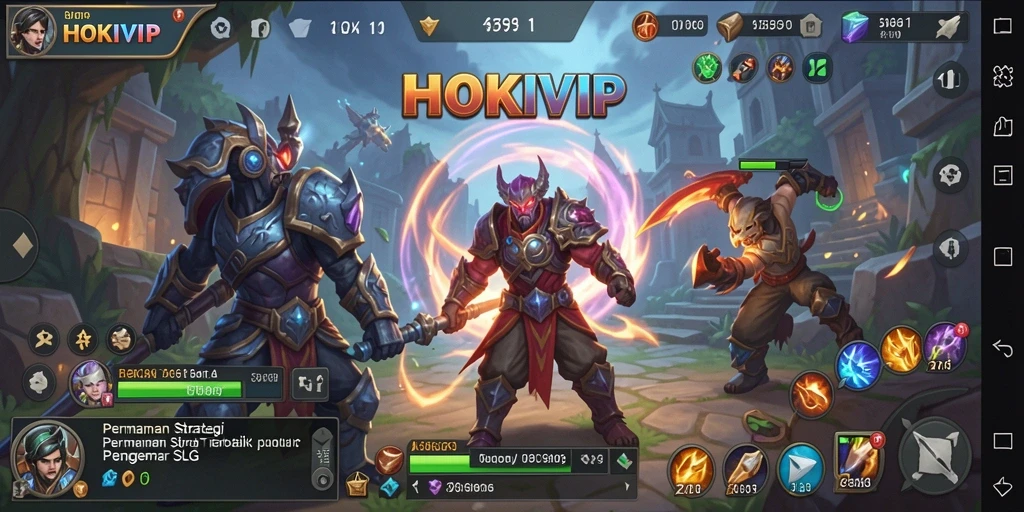 Screenshot gameplay HOKIVIP menampilkan aksi strategis yang mendalam.