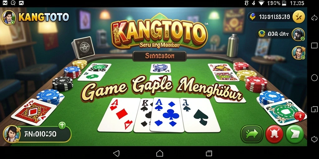 Gameplay seru KANGTOTO saat bermain Gaple bersama teman.