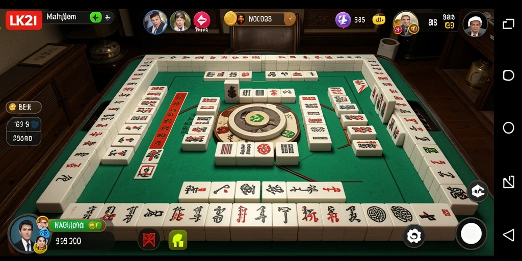 Screenshoot gameplay LK21 menampilkan pengalaman Mahjong yang seru dan interaktif.