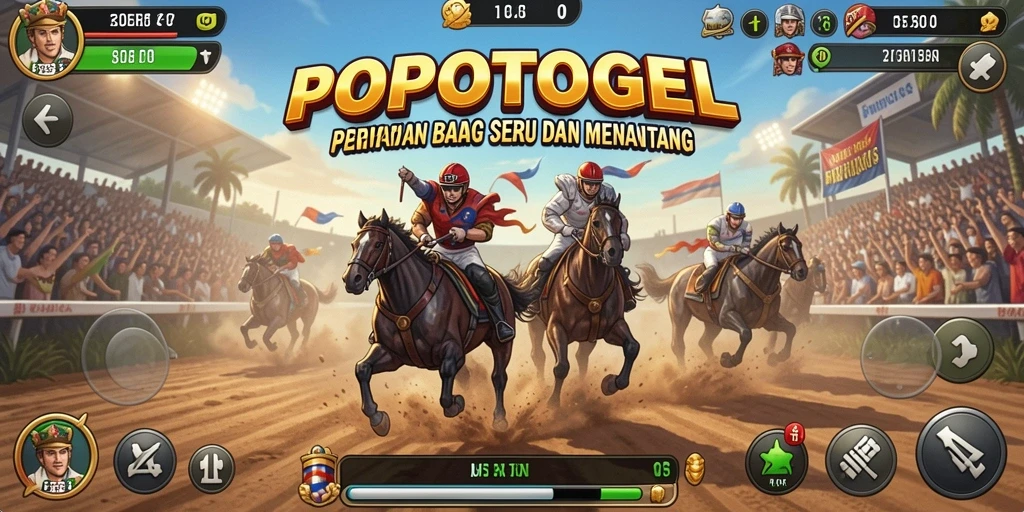 Gameplay seru dan menantang di lintasan balap POPOTOGEL.