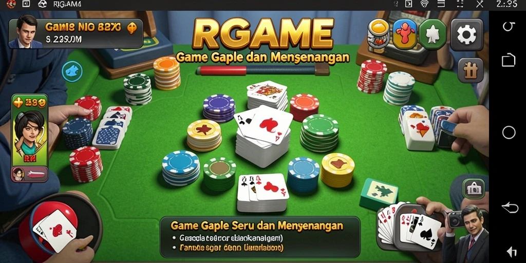 Screenshot RPGAME menampilkan gameplay Gaple yang seru.