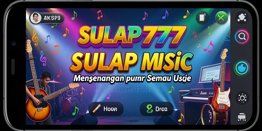 Screenshot SULAP777 menampilkan keseruan bermain musik yang interaktif.